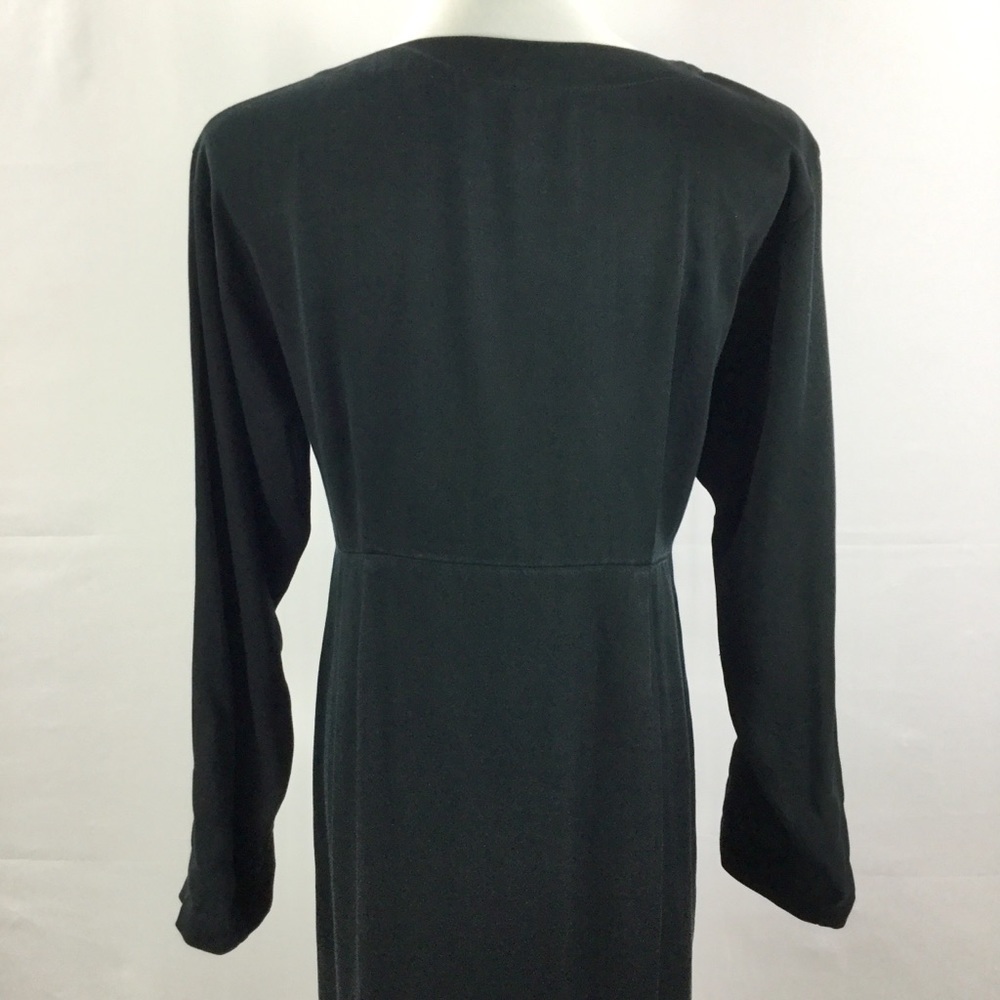 Vintage KIKO COMFORT CLOTHING Empire Waist Maxi Shirt Dress 100% Tencel Size S - Picture 8 of 16